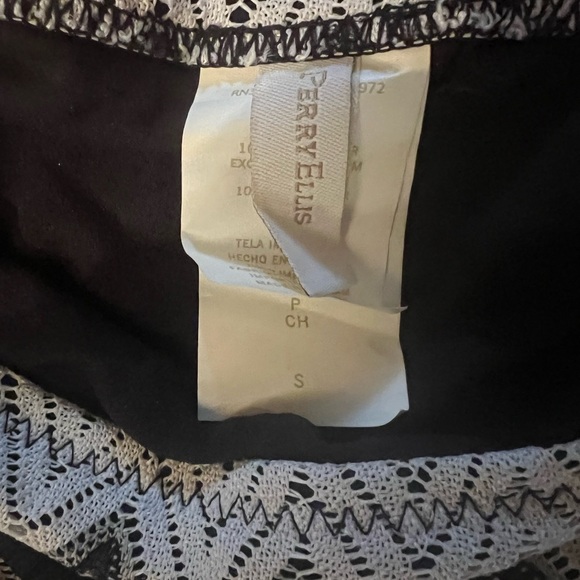 Perry Ellis black and Gray Zig zag Bikini S/M - Picture 6 of 6